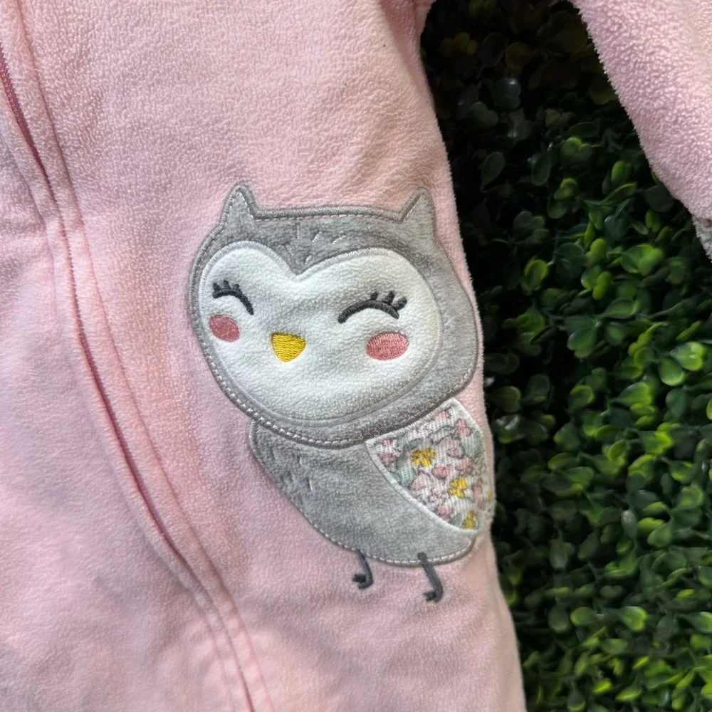 Carter's‎ Pink Owl Footie One Piece